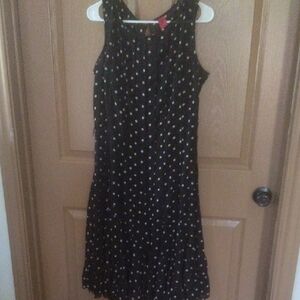 Plus Size Black Polka Dot Dress